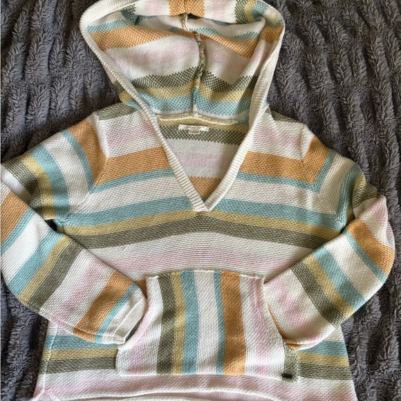 O'Neill Pastel Striped V-Neck Sweater - Picture 4 of 6